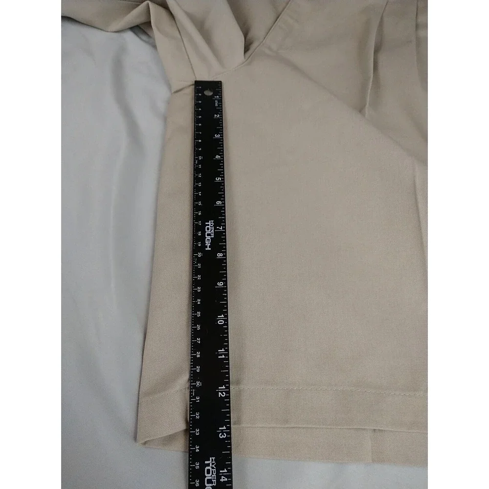 Mark Twain Khaki Shorts Mens 42 Beige Super Soft Twill‎ Wrinkle Free Durable